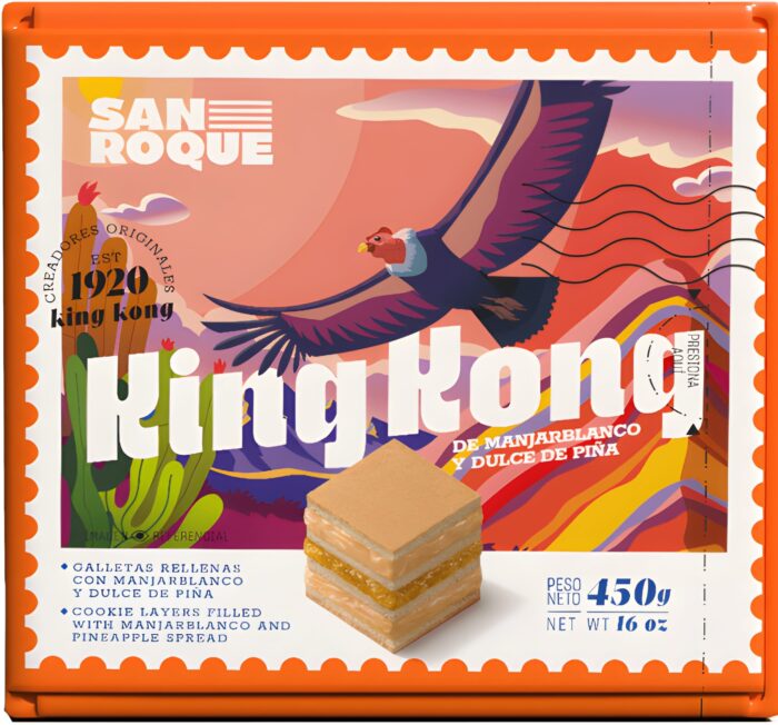 King Kong Galleta Manjar Blanco y Piña 450 g